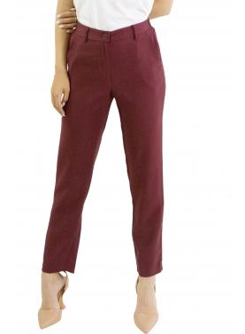 Pantalone in viscosa dritto con elastico dietro  Options 